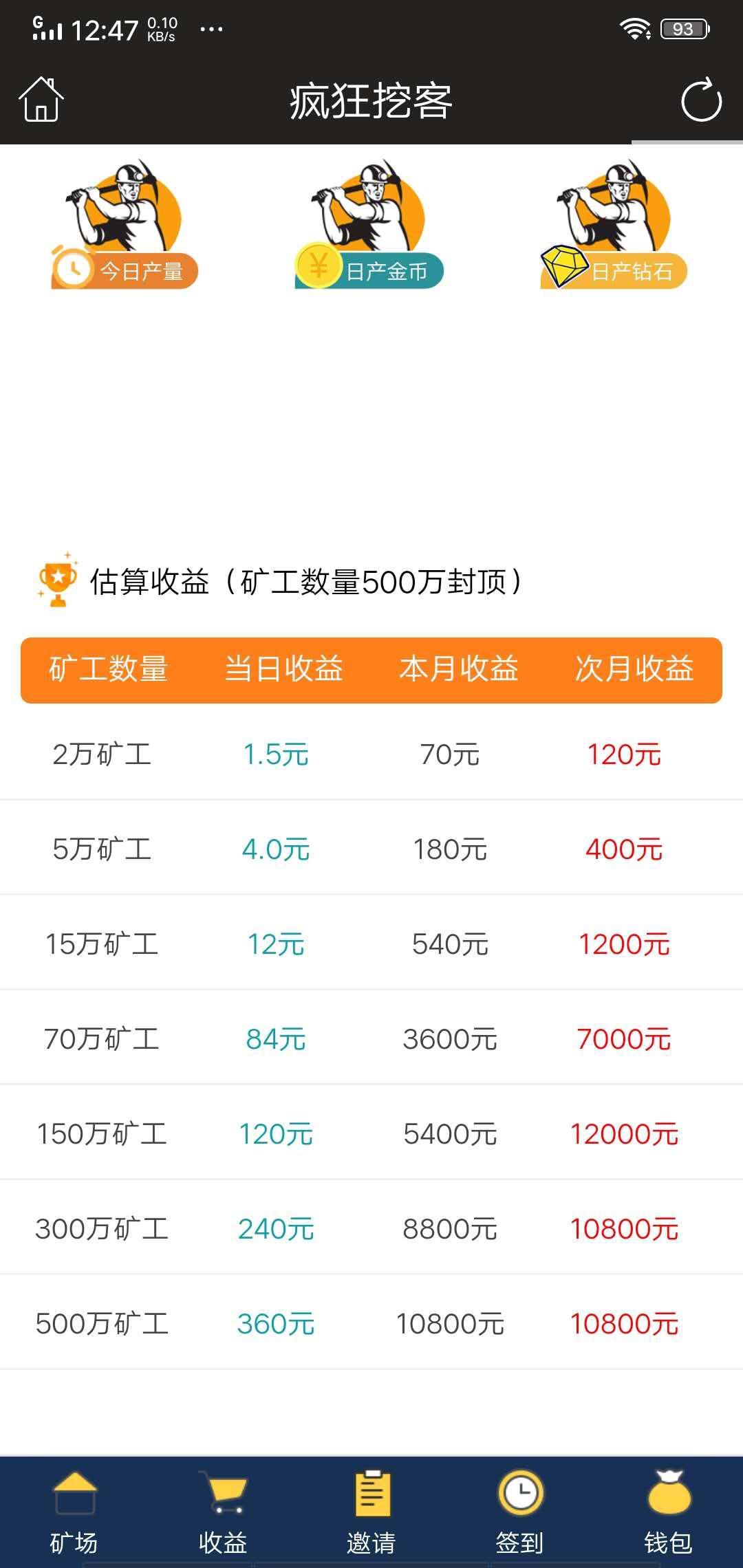 疯狂挖客APP应用截图